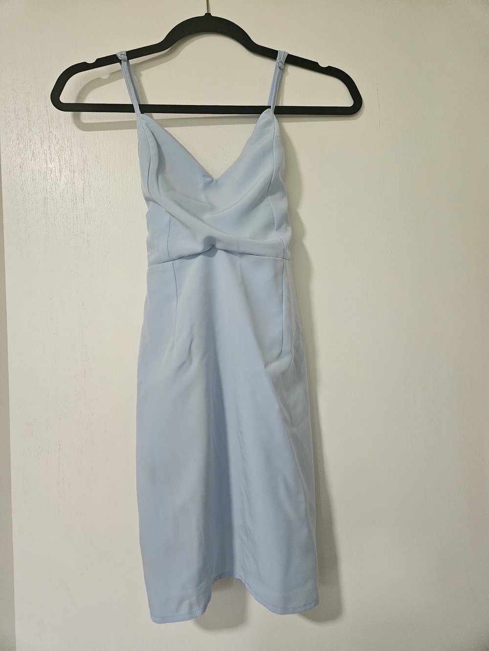 Hello Molly Next Contender Baby Blue Open Back Tie Dress Size M / 6